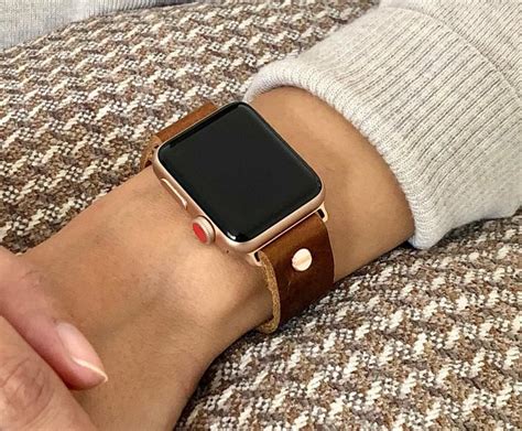 apple watch leather strap amazon|apple watch leather strap women's.